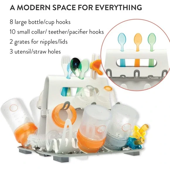 NEW! Prince Lionheart Deluxe Baby Bottle Pacifier Silverware Drying Station Rack - Picture 3 of 10